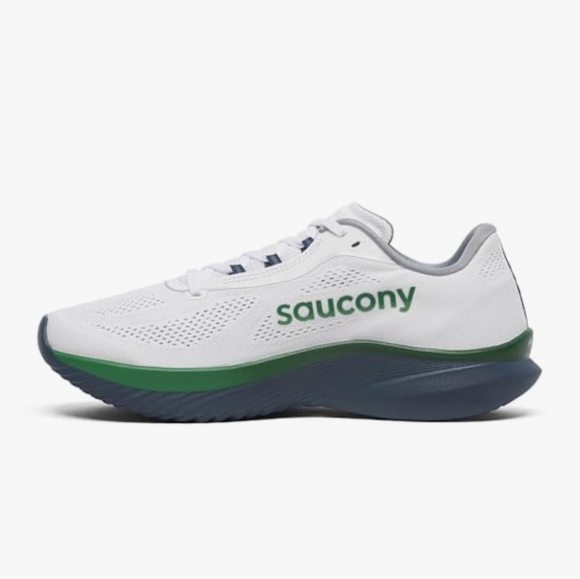 Saucony Kinvara 15 White and Navy Mens Running Shoes Size 7 S20967-230 main image 2